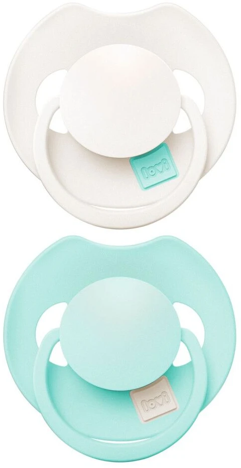 Динамічна пустушка Lovi Prime 0-6 міс 2 шт. Logoon/Mint Cream (34/451)